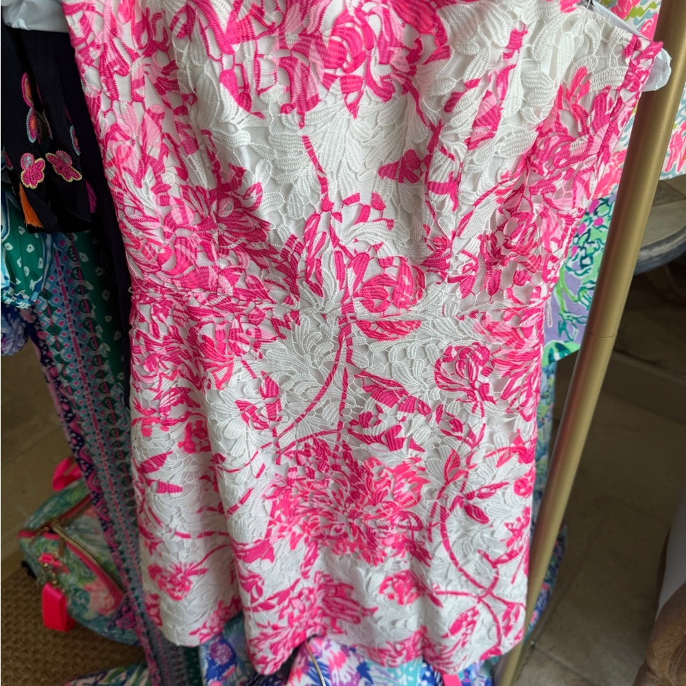 Lilly Pulitzer sienna embroidered resort dress size 0 - Picture 2 of 7